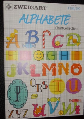 Stickheft Zweigart Alphabete Art Nr. 290 Sticken Kreuzstich Handarbeiten
