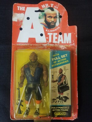A-team Galoob Mr.T As B.A Baracus 1983 New In Box Action Figure.  Box Has Moving