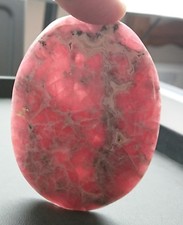 Fetta Rodocrosite Con Manganese 60 Grammi - Slab Rodocrosite Argentina