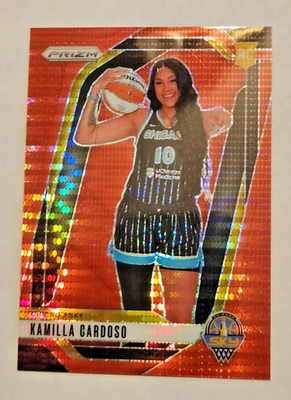Kamilla Cardoso Rookie Variation Red Pulsar Prizm #'d /299 (2024 Prizm WNBA RC)