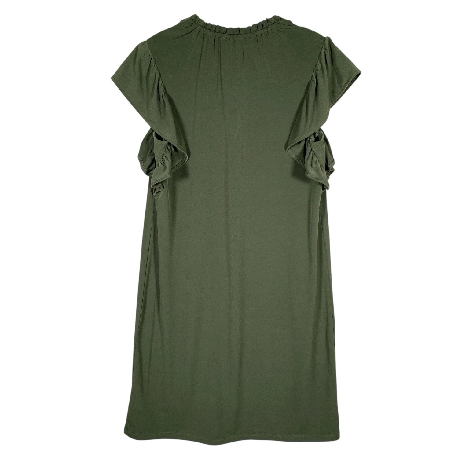 Abito Michael Kors Cambio S Increspato Manica Svolazzante Jersey Elasticizzato Viaggio Estate