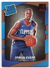 2017-18 Donruss Jawun Evans RC Los Angeles Clippers #162 Rookie