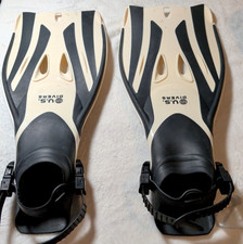 U.S Divers Playa Fins and Bag ONLY Large Adult Men 9-13 Women 10-14