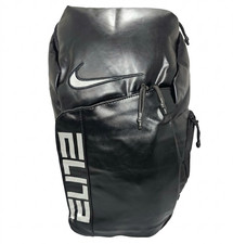 Nike Elite Pro Basketball Backpack Black /Silver-Faux Leather-QUICK SHIPPING-NEW