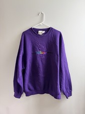 Vintage Disney Winnie the Pooh Walt Disney World Purple Sweatshirt Adult