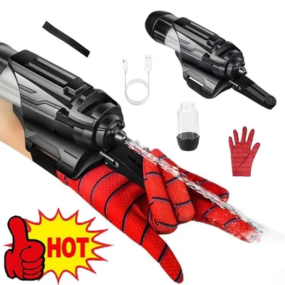 MARKENLOS Wasserpistole Kinder Spiderman Web Shooter Spielzeug Cosplay Launcher Handschuh