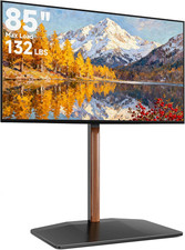Adjustable Universal Swivel TV Stand for 32-85 Inch Screens, Max 132 Lbs