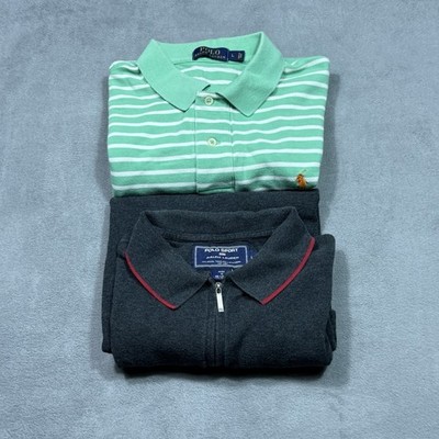 Lot Of 2 Polo Ralph Lauren Shirt Mens L Polo Sport Stretch Dadcore Normcore