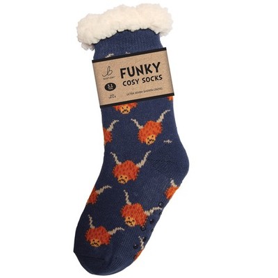 Damen Sherpa Fleece Bettsocken Funky Damen Knöchelsocke Einheitsgröße Geschenk Rydale