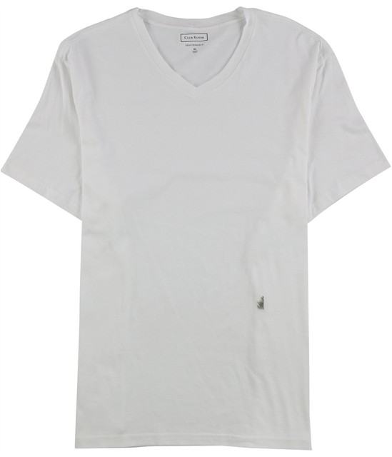 Club Room Mens Solid Basic T-Shirt, white, XL