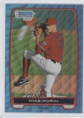 2012 Bowman Draft Chrome Picks Blue Wave Refractor Mike Morin #BDPP111 0a1