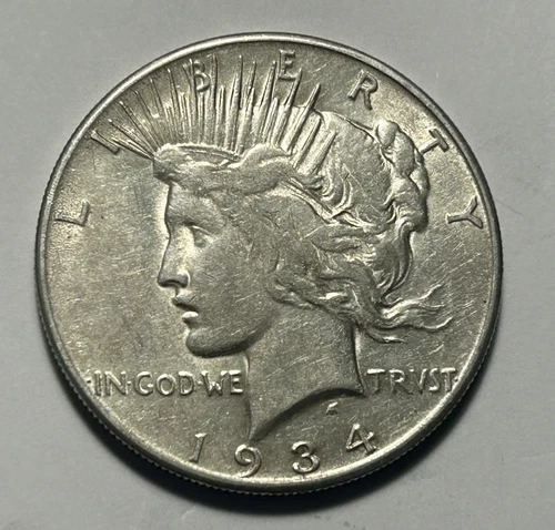 1934 S PEACE DOLLAR VF-XF