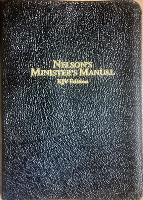 KJV Nelson's Minister's Manual Black Bonded Leather by Thomas Nelson Clean!