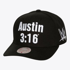 WWE STONE COLD STEVE AUSTIN 3:16 MITCHELL & NESS LOGO PRO CAP HAT OFFICIAL NEW