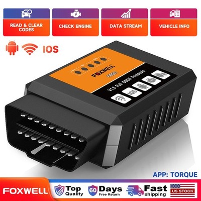ELM327 Bluetooth/WIFI OBD2 Car EOBD Scanner Code Reader Tool For IOS Android US