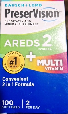 PreserVision AREDS 2 + Multivitamin 100 Softgels/50 Day Supply Exp. 3/2026