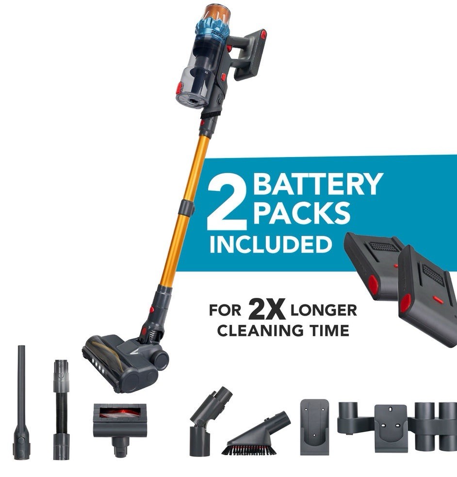 ePro Select EV2911RT Cordless Stick Vacuum with 2 Batteries, 6 Tools