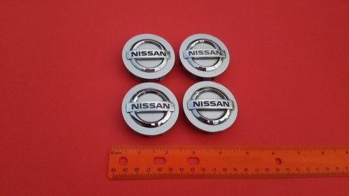NISSAN 370Z ALTIMA GT-R 4 WHEEL RIM HUBCAP HUB CAP CENTER COVER PLUG SET OEM C25 - Picture 2 of 7