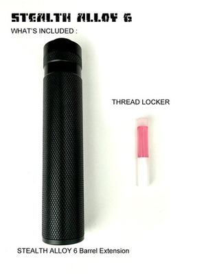#ad STEALTH ALLOY 6 Muzzle Brake for 1 2*28 5 8*24 1 2*20 GBB CNC Black $39.00
