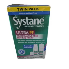 Systane Ultra PF Twin Pack Eye Drops 10mL Exp :(01/26)*Free shipping*