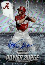 2021 Panini Prizm Draft Picks #PS-PW Peyton Wilson Power Surge Autographs Silver