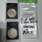 1888-O Morgan Silver Dollar & 1922-D Peace Silver Dollar Lot COBM-10707