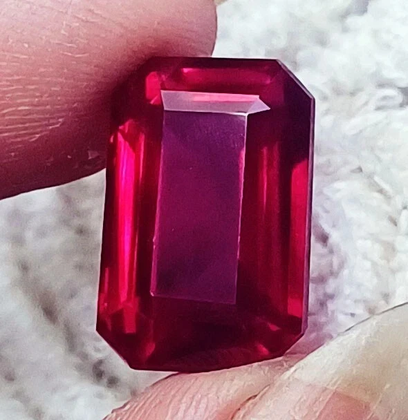 Certified Natural Ruby Beautiful Emerald Shape 18.20 Ct Loose Gemstone - Image 3 of 4