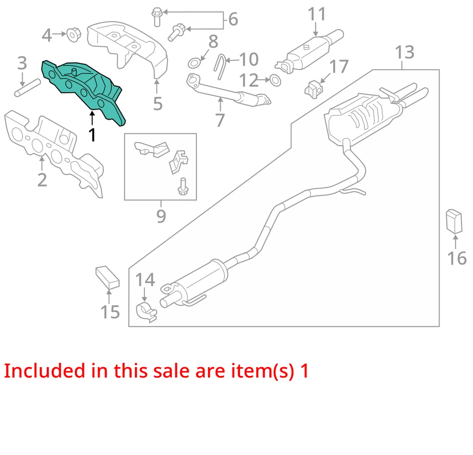 Mercury Milan 2010 colector de escape OEM 114 k millas - LKQ369886906 Foto 4 de 4