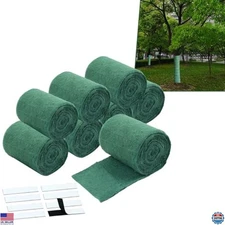 Plant Wrap Trunk Protector - 8 Rolls Moisturizing Cloth & Hook and Loop Tape