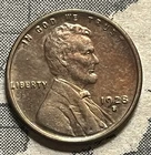 1928-S BU Lincoln Wheat Cent Super Nice Toning Great Coin Free Shipping C4