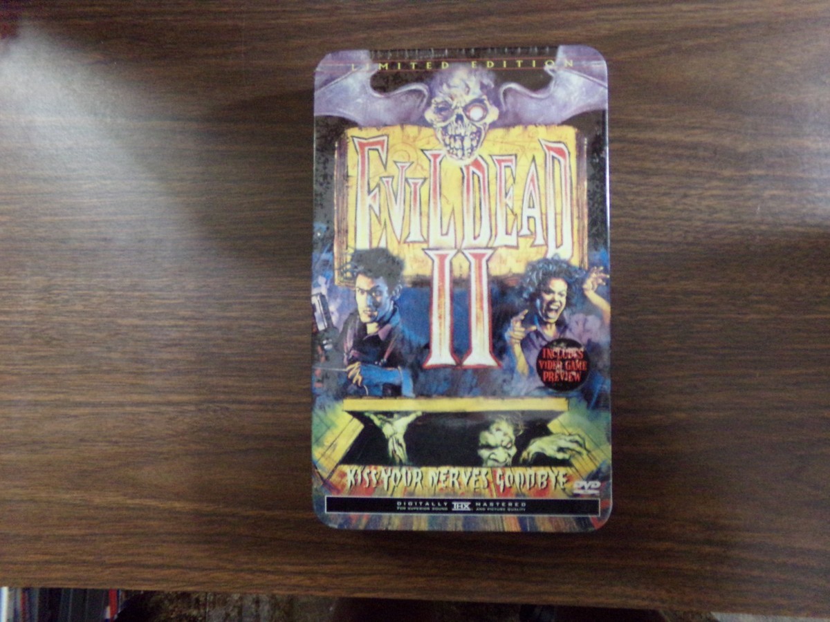 Evil Dead 2: Dead by Dawn (DVD, 2000, Limited Edition Tin) for