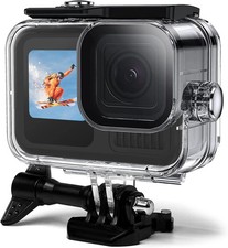 OKFUN Waterproof Housing Case for Go Pro Hero 13/12/11/10/9 Black