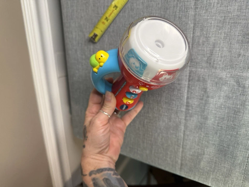 V Tech Spin and Learn Color Flashlight Toy Red Blue Educational Toy - Image 3 of 4