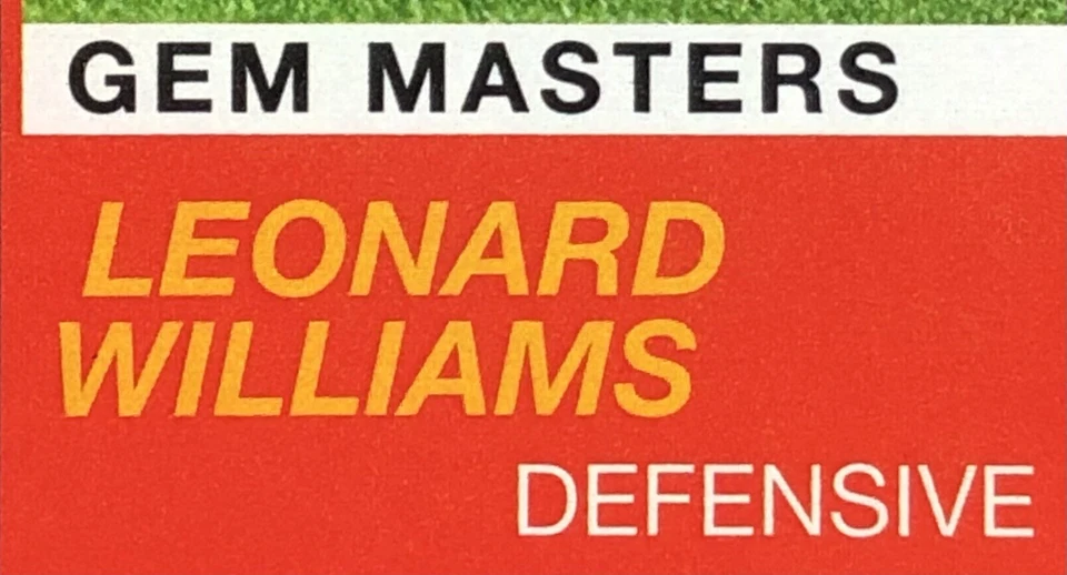 TRUE 1/1! 2019 Score Leonard Williams GEM MASTERS BLACK 1 OF 1 #160 ONE OF ONE! - Image 4 of 4