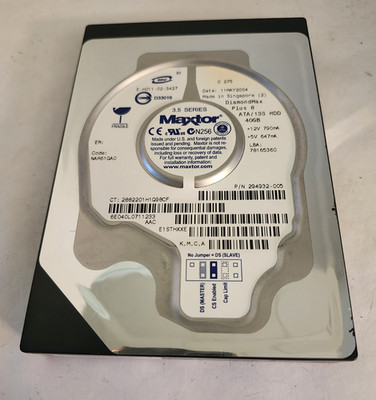Maxtor DiamondMax Plus 8 ATA133 IDE Hard Drive HDD 40GB 3.5 series