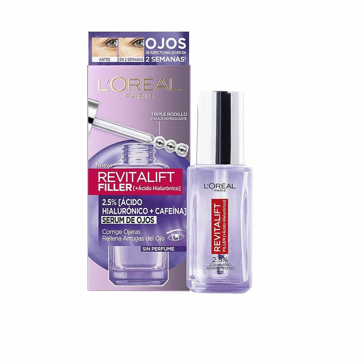 Siero Contorno Occhi L'Oreal Make Up Revitalift Filler 20 ml Anti-occhiaie An