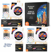 Acrylfarben Set Shuttle Art 87 StüCk 3 Staffelei 3 Leinwand