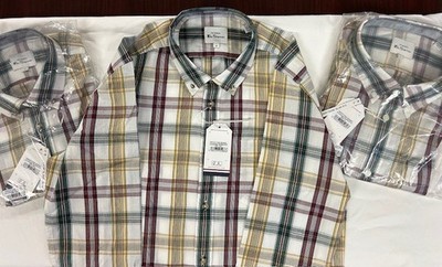 Ben Sherman Button Down Collar Shirt Cotton Long Sleeve Pick Size NWT
