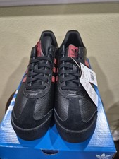 adidas Samoa Men's Size 9.5 Black/Red Preloved Ruby JQ0046