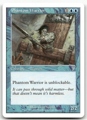 Phantom Warrior #93 (NM) 7th Edition 7ED Magic MTG