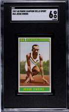 1967-68 Panini Campioni Dello Sport #64 Jesse Owens (SGC 6)