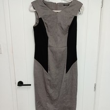 Orsay Women's Brown and Black Work Business Pencil Dress Size 8 B