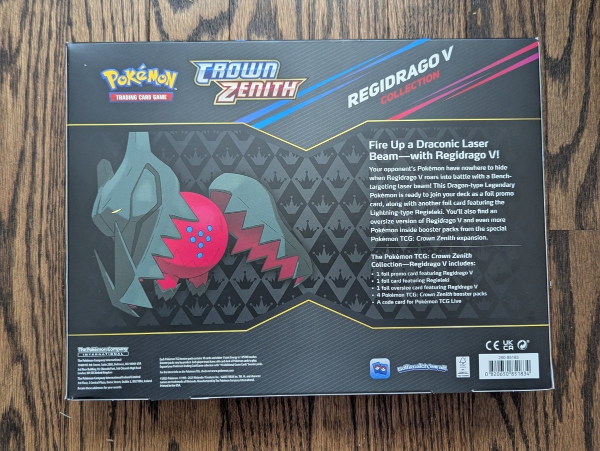 pokemon trading card game crown zenith collection regidrago v Amazon.com: Pokemon Regidrago V Crown Zenith Collection