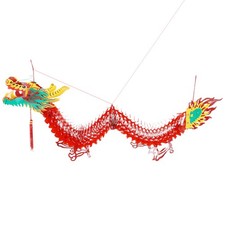 Chinese New Year Decorations: 1.5M 3D Chinese Paper Dragon Garland - 2026 Lunar