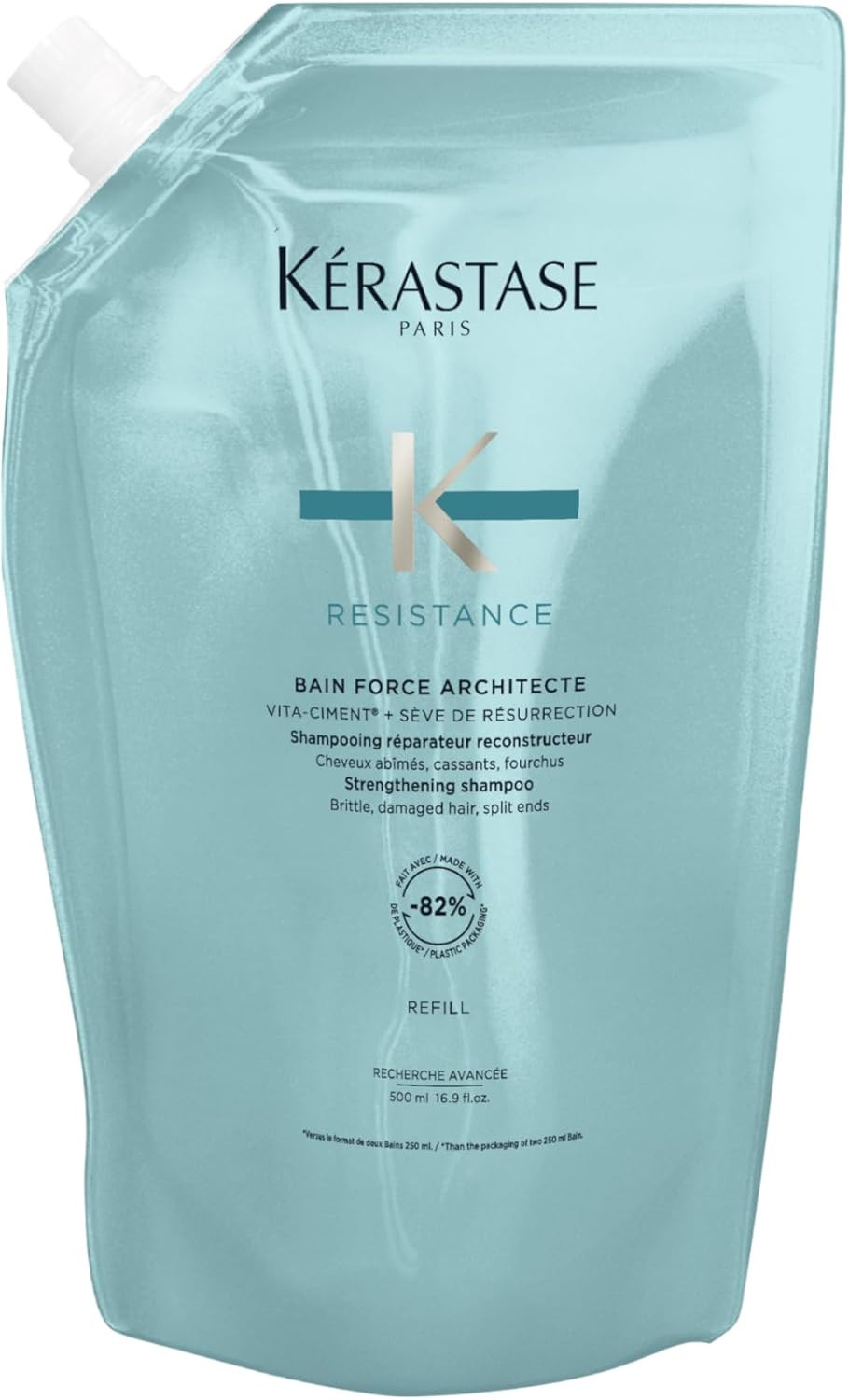 Kérastase, Resistance, Ricarica Shampoo Professionale Fortificante per Capelli F
