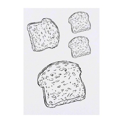 4 x ''Brotscheibe'' Temporäre Tattoos/Transfers (TO00005238)