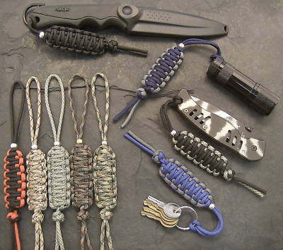 Paracord lanyard custom made to fit any brand knife B1