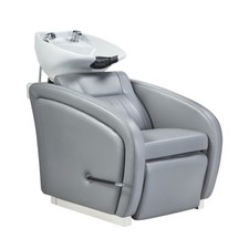 Shampoo Backwash Unit Salon Shampoo Station with Tilting Sink and Leg-rest ANODE