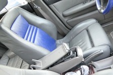 Sedile anteriore sinistro A6 4B sedile conducente elettrico pelle blu swing grigio RECARO
