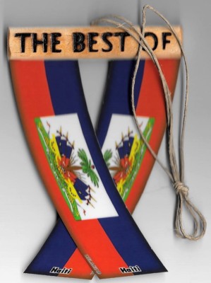 Rear view mirror car flags Haiti Hatian unity flagz for inside the car